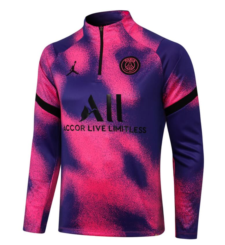 2021/22 PSG Jordan Purple Pink Training Sweatshirt